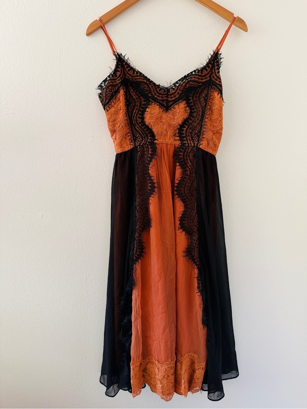 NWT Anthropologie Let Me Be Printed Boho Midi Dress Gothic Lace Bohemian - Picture 5 of 6